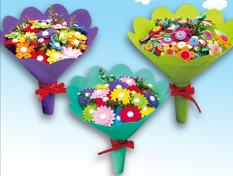 煤机街感恩手捧花送母亲主题活动